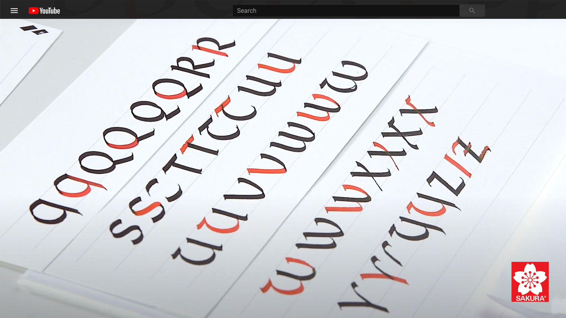 A Beginners Guide to Uncial Calligraphy; Q-Z Video with Janet Takahashi