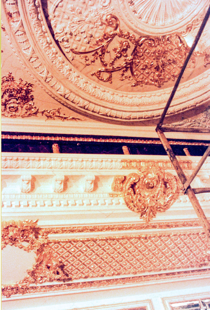 Gilded Ceiling in process by Janet Takahashi